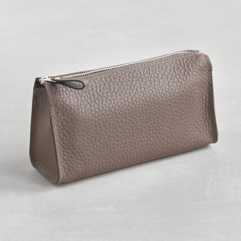 Hammann Kosmetiktasche Kalbsleder Taupe Hammann Kosmetiktasche Kalbsleder Taupe