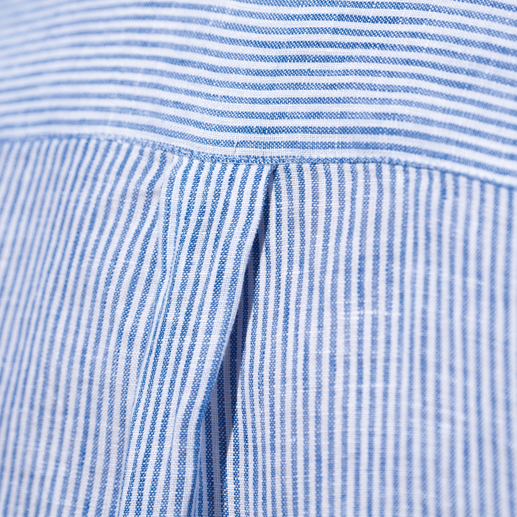 Ferreira de Almeida X Torquato Leinenhemd Blau gestreift M - 5