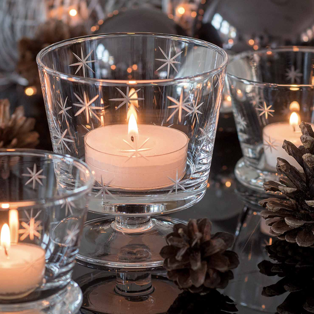 Windlicht aus mundgeblasenem Glas Windlicht aus mundgeblasenem Glas