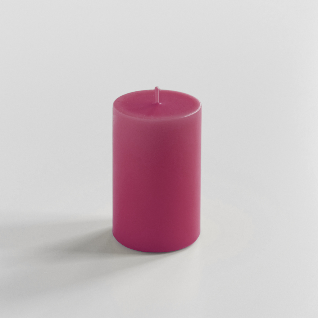 Ester & Erik Stumpenkerze 10 cm Ø 7 cm Pink