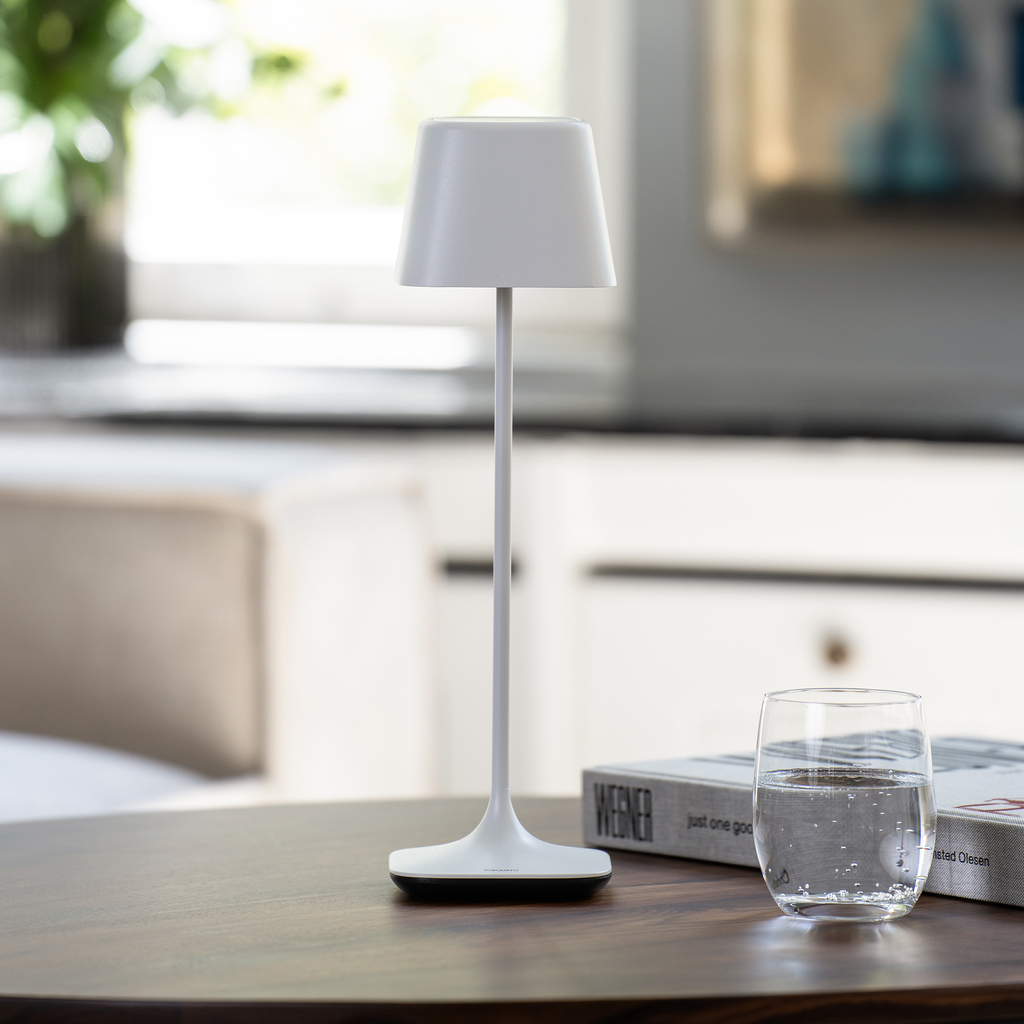 Tischlampe Quadrone Weiß 36 cm