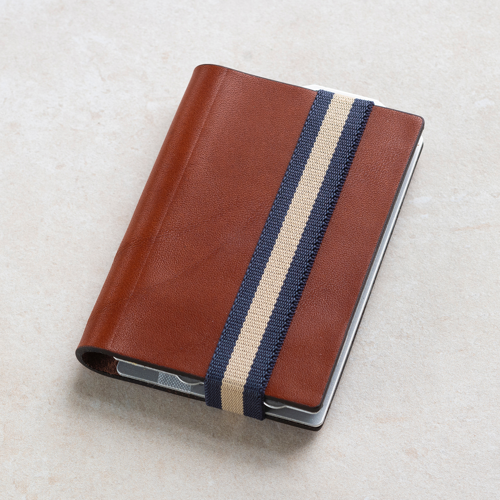 Q7 Wallet Smooth Cognac/Blue Q7 Wallet Smooth Cognac/Blue