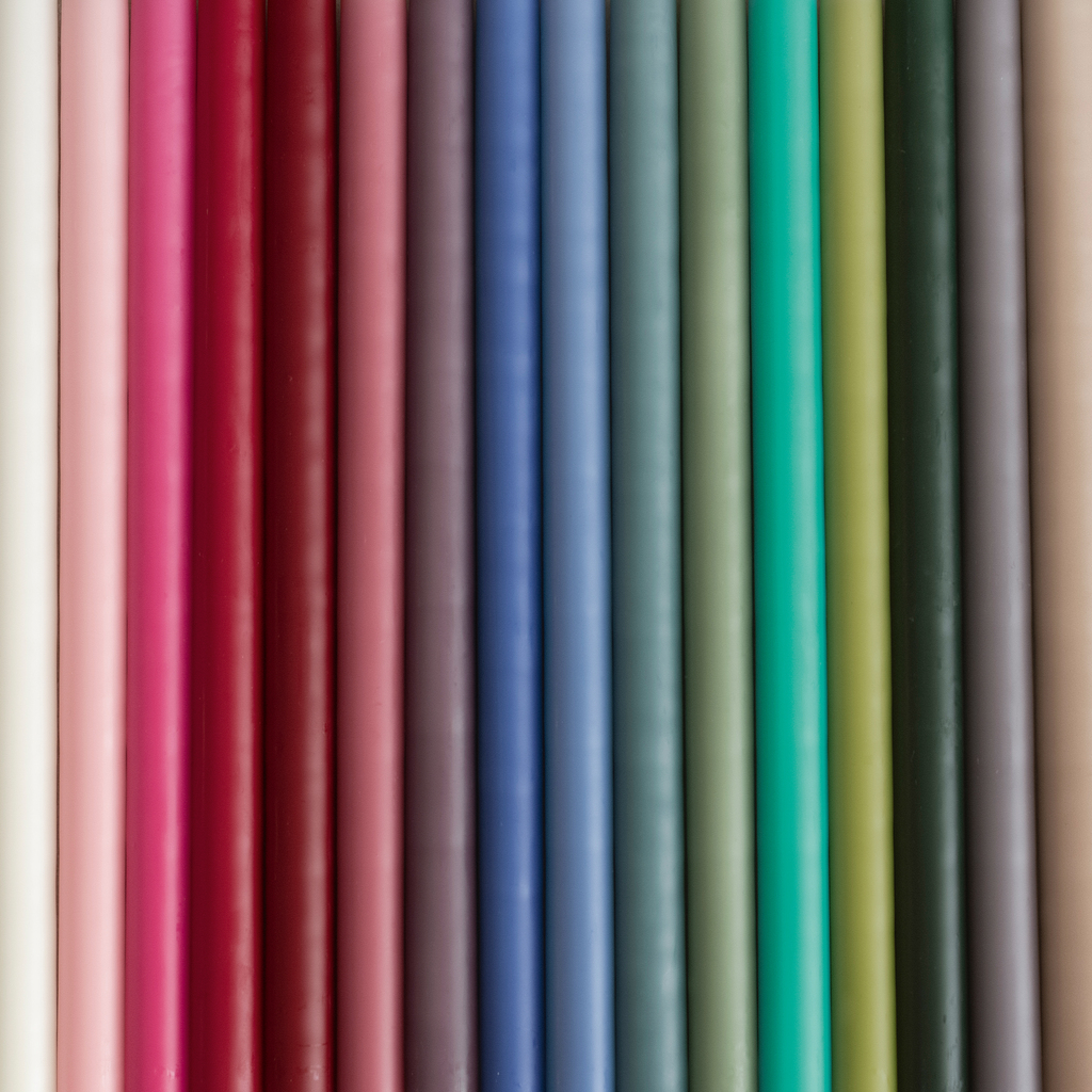 4 Ester & Erik zylindrische Kerzen Blue - 4