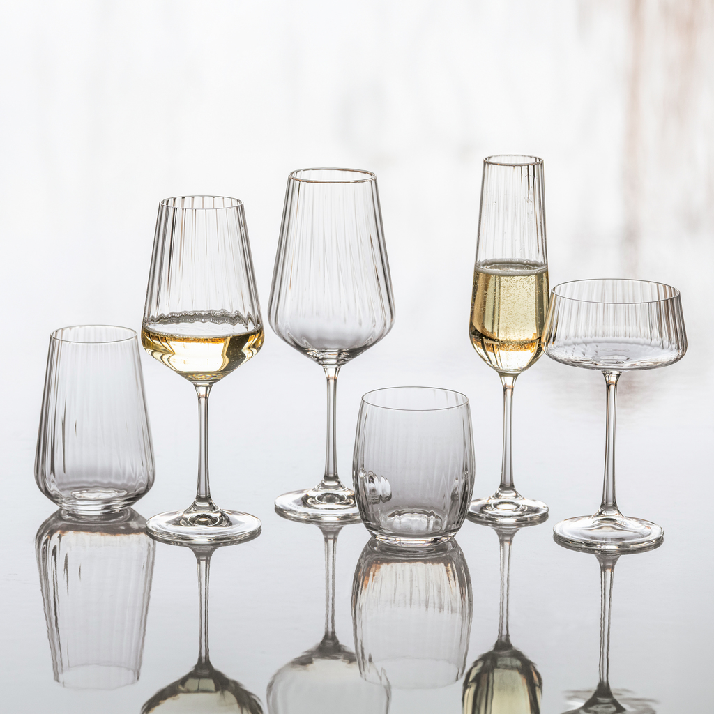 Cocktailgläser Plissee 6er-Set