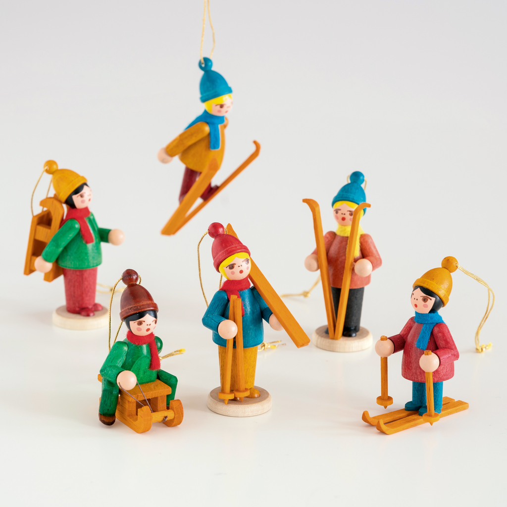 Dregeno Skifahrer-Anhänger 6er-Set Dregeno Skifahrer-Anhänger 6er-Set