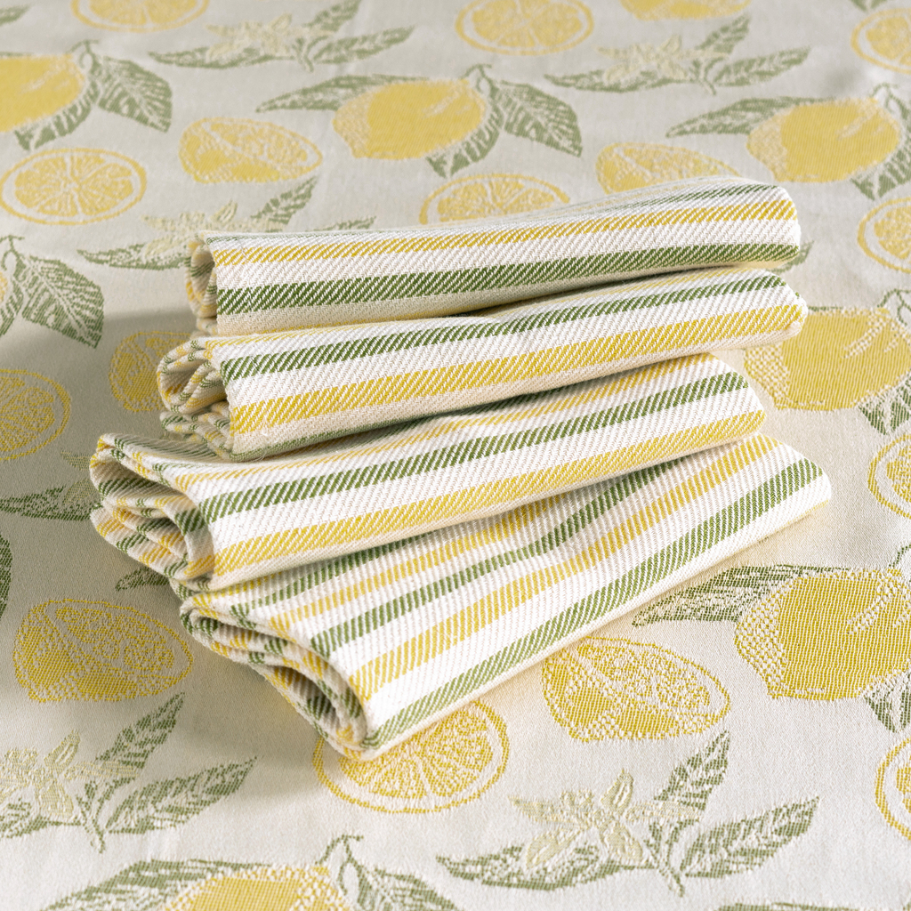 Busatti Serviette Pomelo Zitronengelb 40 x 40 cm - 3 Busatti Serviette Pomelo Zitronengelb 40 x 40 cm - 3