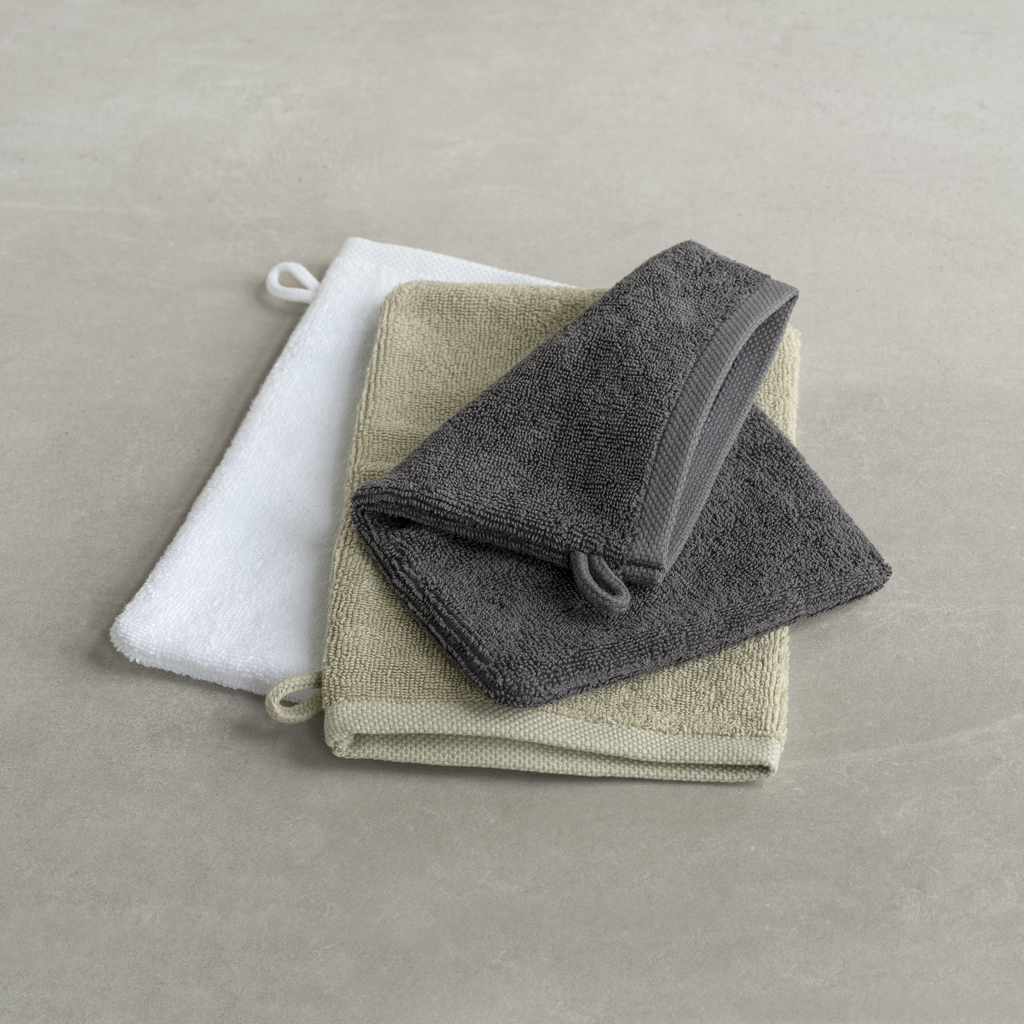 Waschhandschuh Weiß - 2
