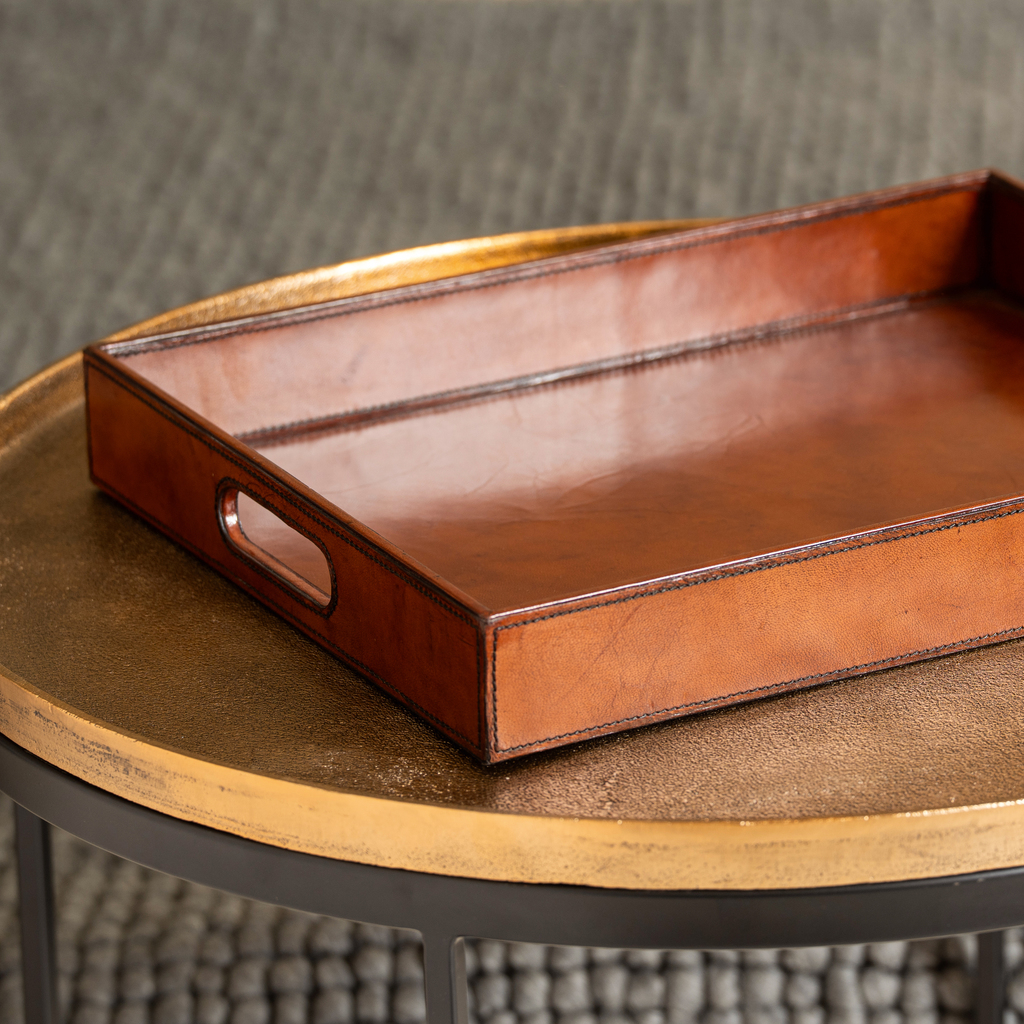 Tablett aus Leder - 3 Tablett aus Leder - 3