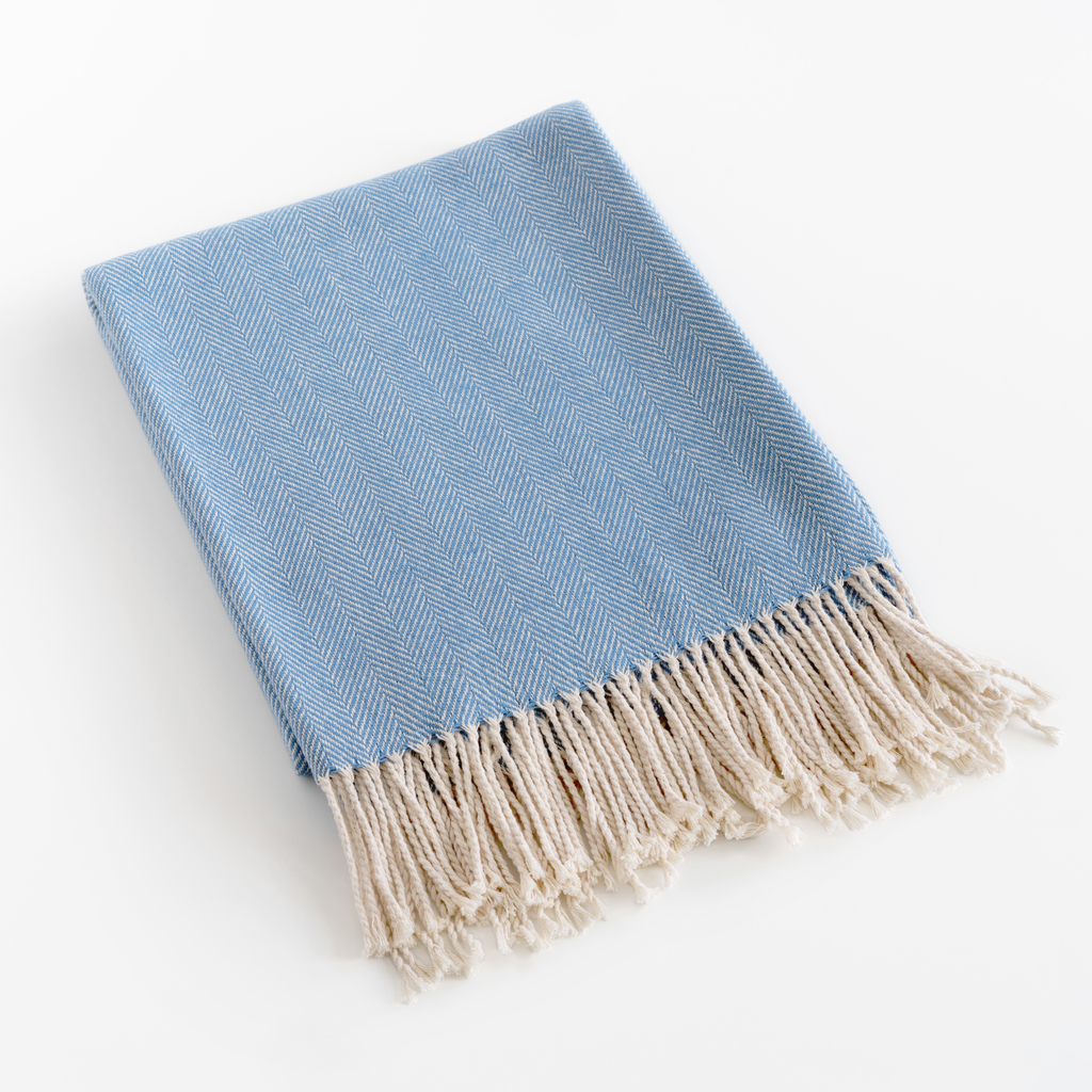 Ferreira de Almeida X Torquato Baumwolldecke Hellblau Ferreira de Almeida X Torquato Baumwolldecke Hellblau