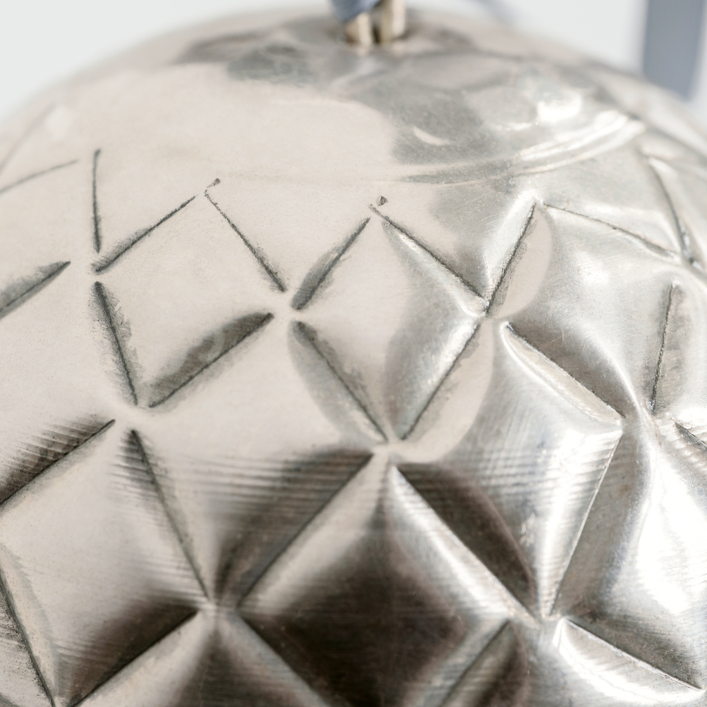 Baumkugeln Mauresque Messing versilbert 3er-Set - 5 Baumkugeln Mauresque Messing versilbert 3er-Set - 5