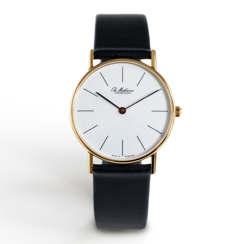 Ole Mathiesen Armbanduhr 1962 Classic 33 striche/vergoldet Ole Mathiesen Armbanduhr 1962 Classic 33 striche/vergoldet