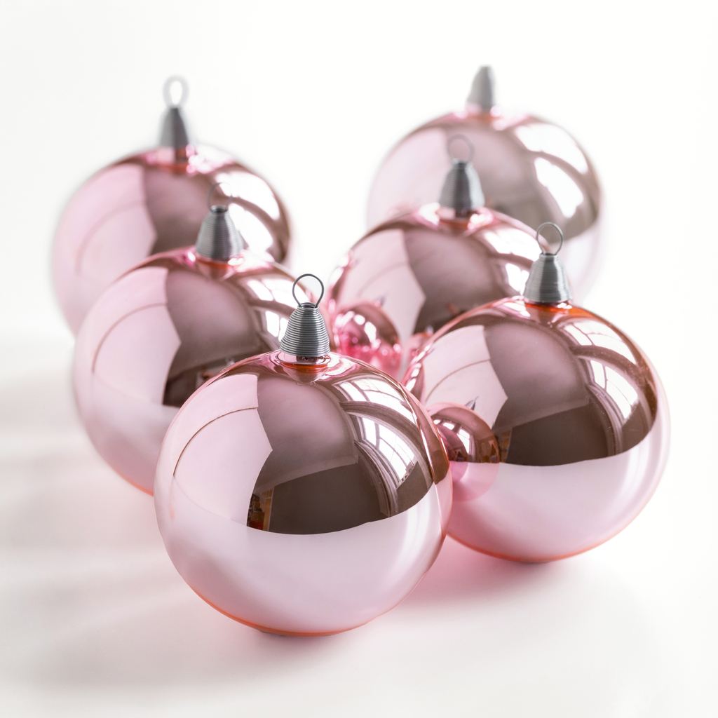 12 Lauschaer Weihnachtskugeln Pink/Blush 6 cm 12 Lauschaer Weihnachtskugeln Pink/Blush 6 cm