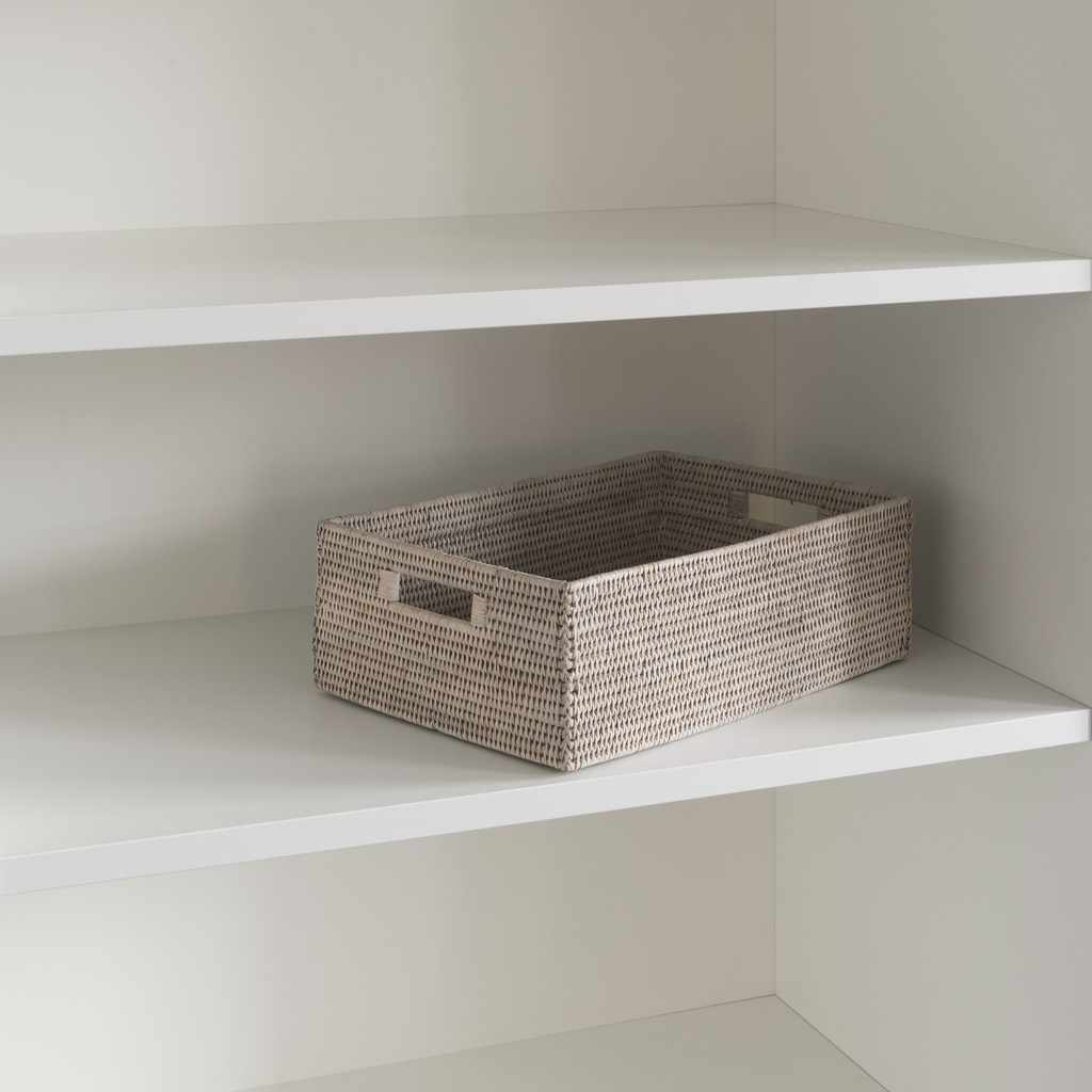 Rechteckiger Rattan Korb - 2