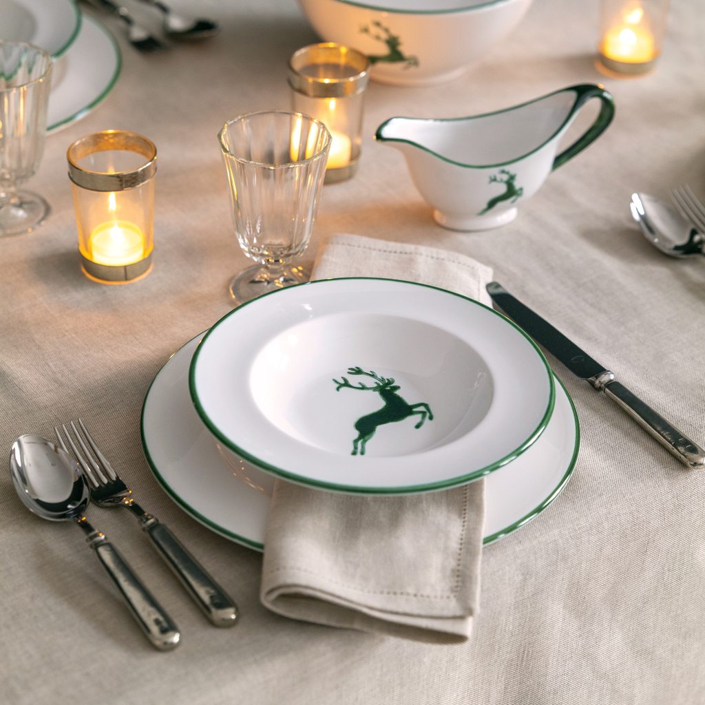 Grüner Hirsch Teller 29 cm - 3 Grüner Hirsch Teller 29 cm - 3