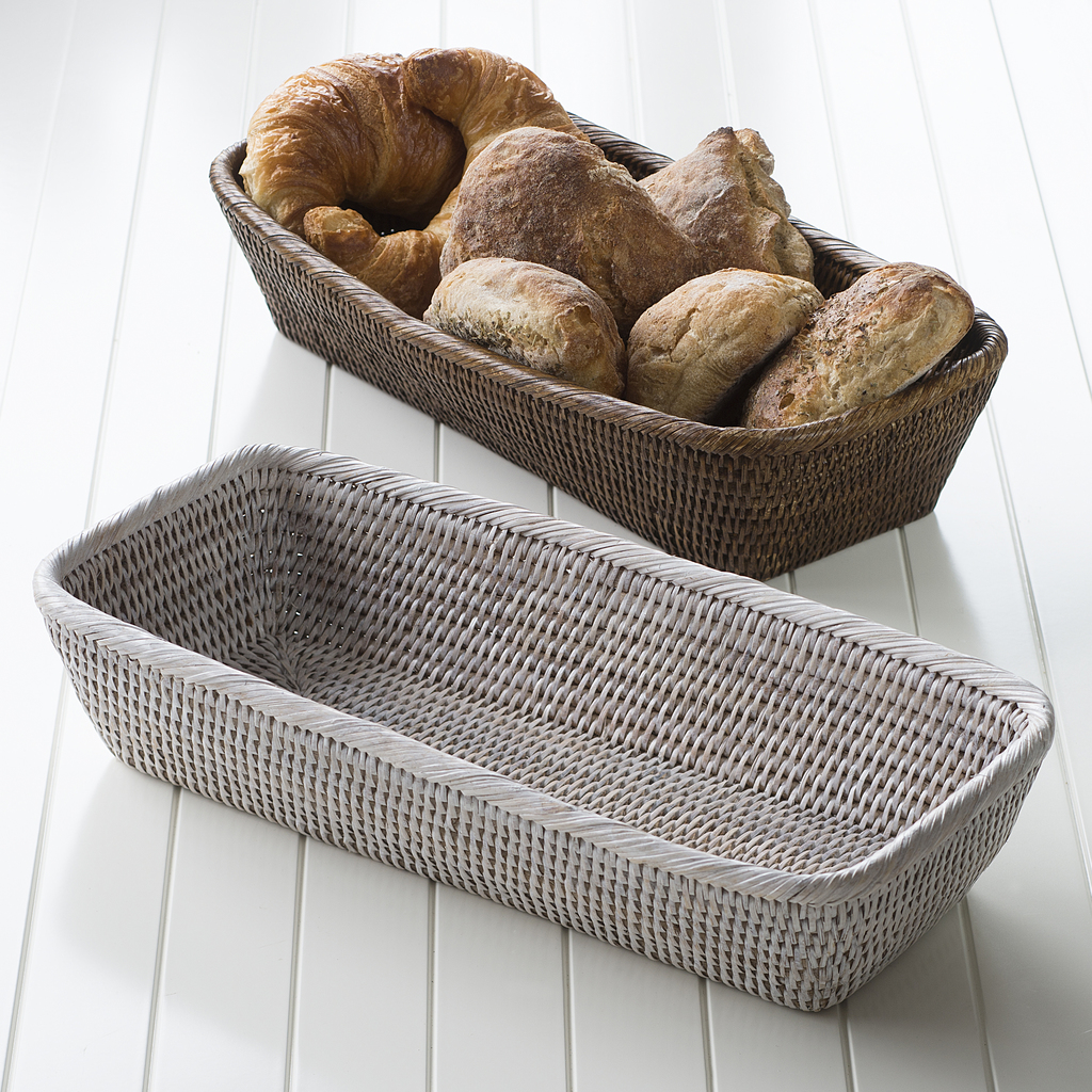 Großer Brotkorb Rattan Dunkel - 2