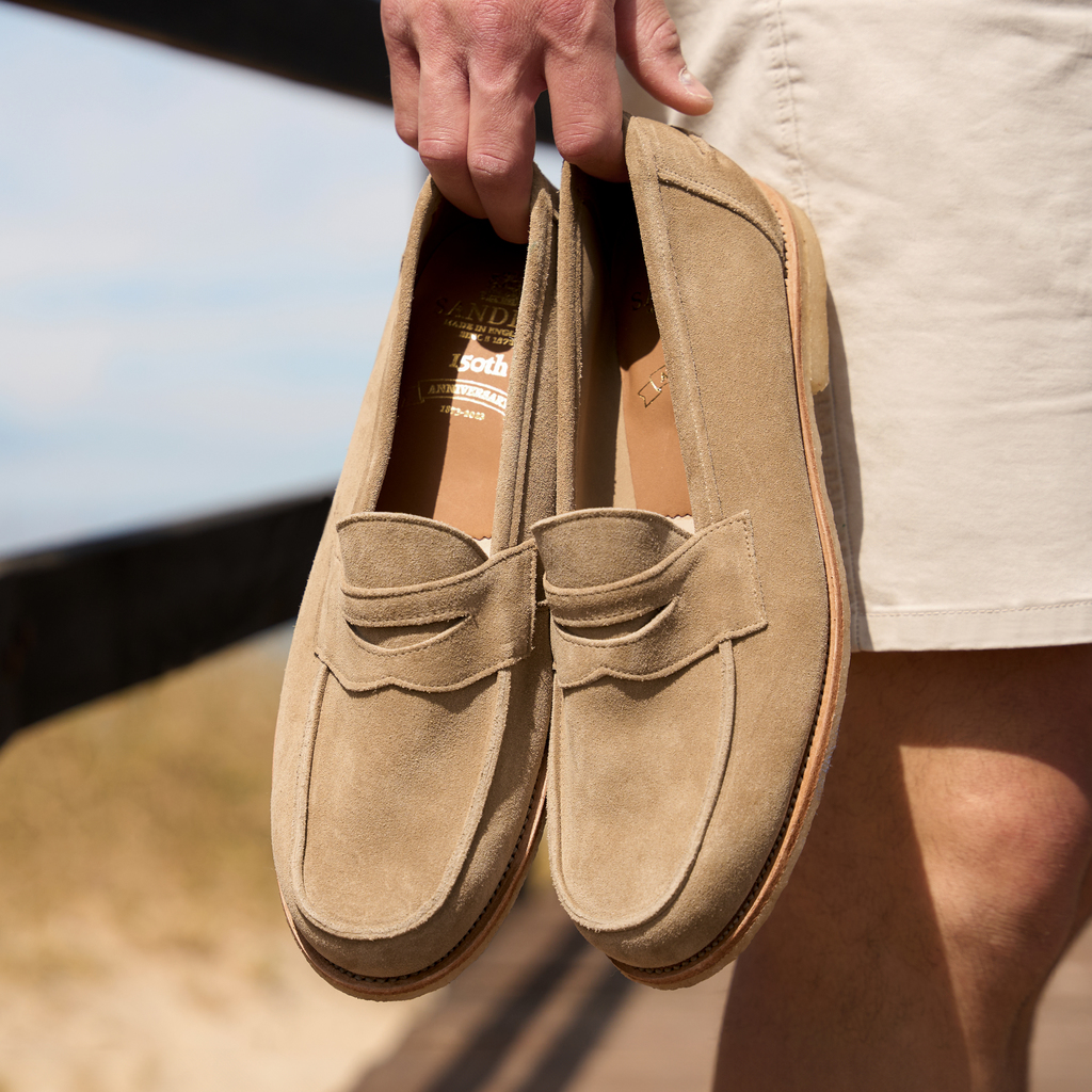 Sanders & Sanders Wildleder-Loafer Gr. 10 (45) - 3