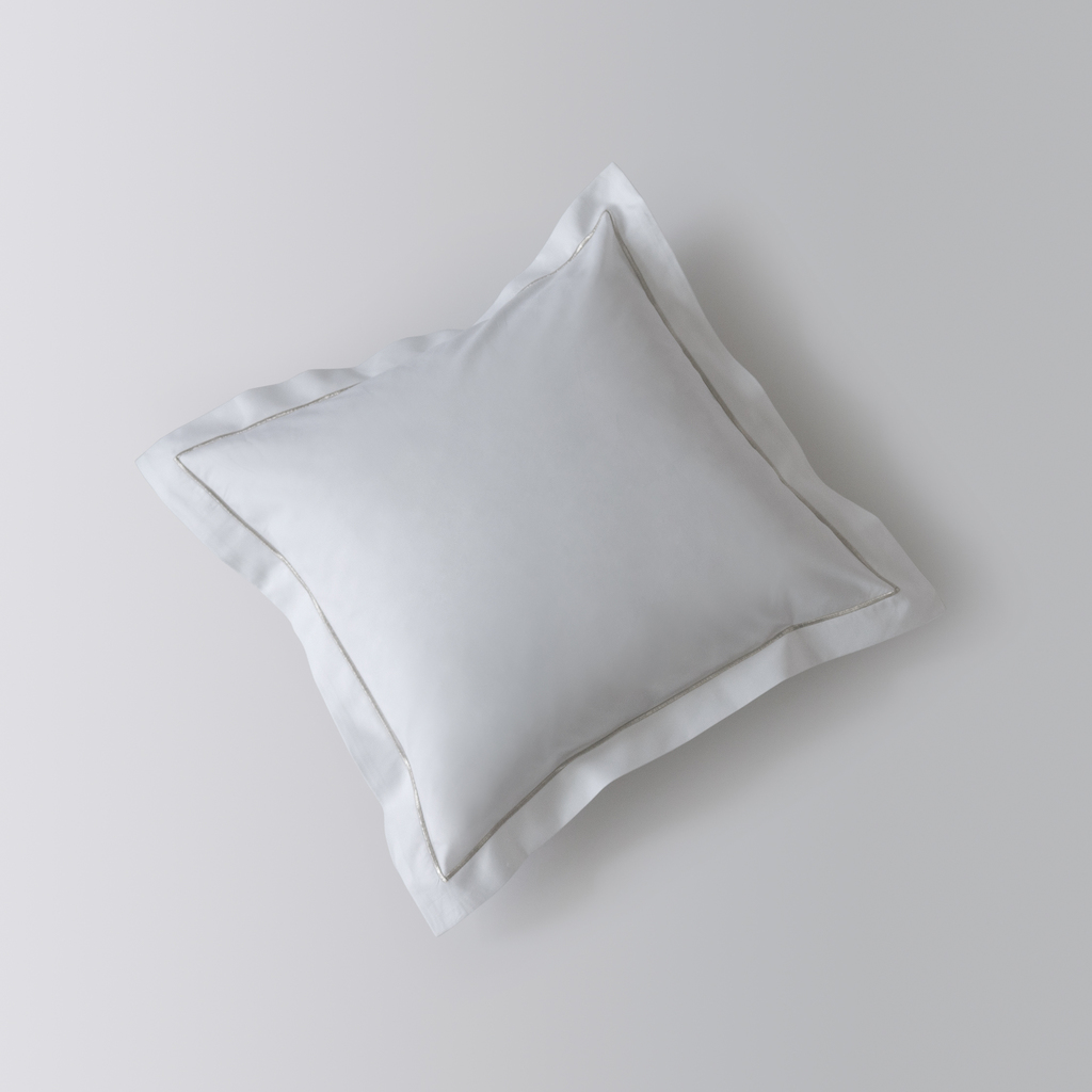 Baumwollsatinbettwäsche Nyx Perlweiß 40 x 40 cm Baumwollsatinbettwäsche Nyx Perlweiß 40 x 40 cm