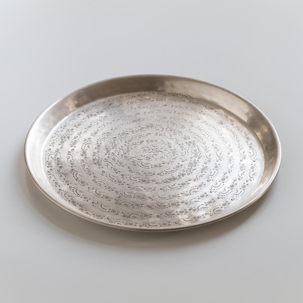 Tablett Heliathus versilbert Tablett Heliathus versilbert