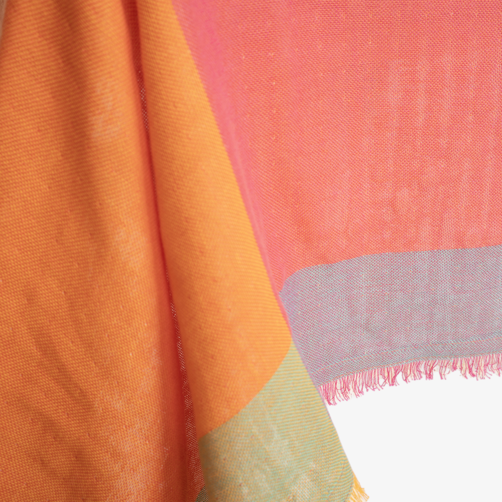 Tischdecke Carré Rouge-Orange 140 x 250 cm
