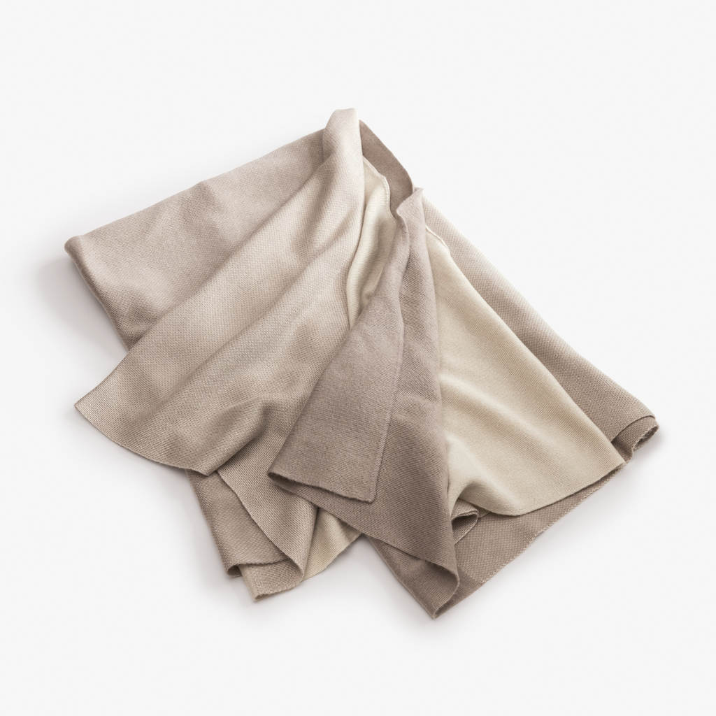 Seidenplaid Koharu Taupe-Creme - 4 Seidenplaid Koharu Taupe-Creme - 4