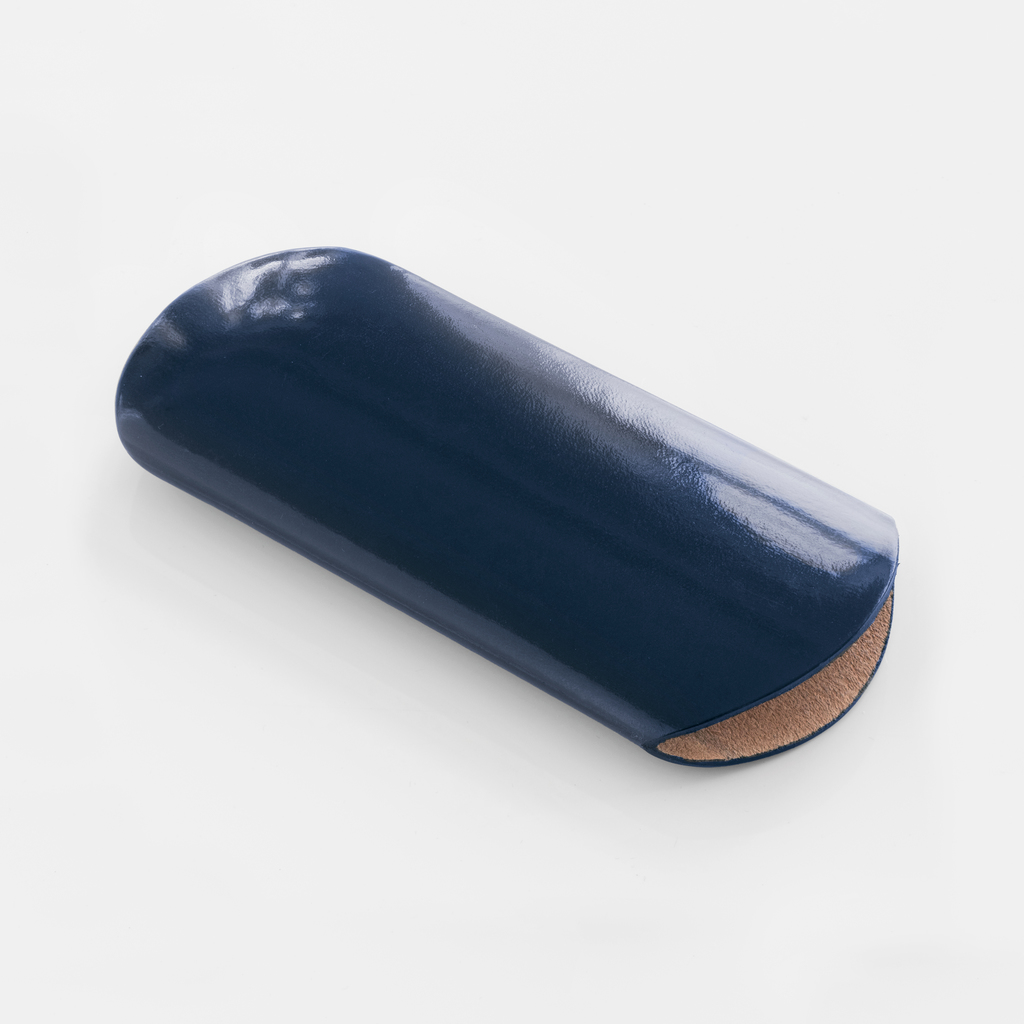 CAF Brillenetui Leder Blau klein CAF Brillenetui Leder Blau klein