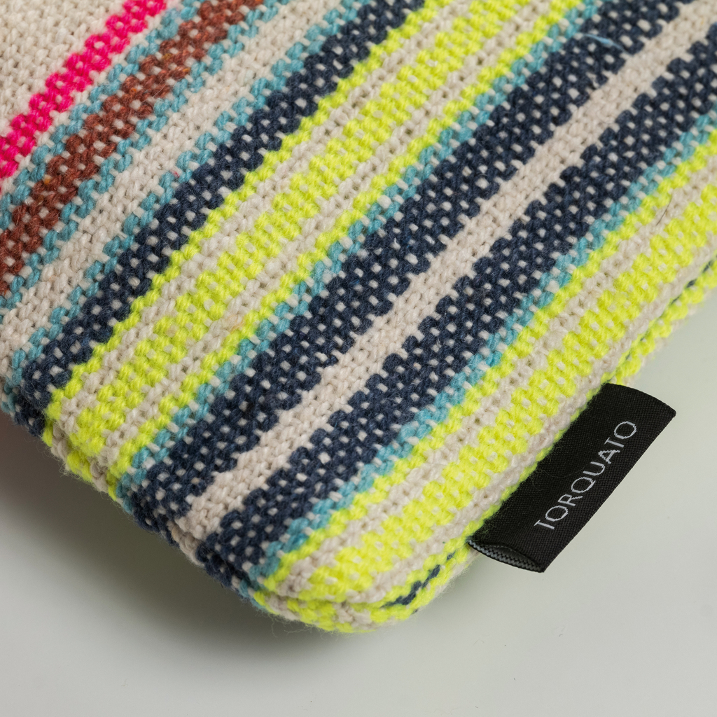 Pouch Color Stripes Beige