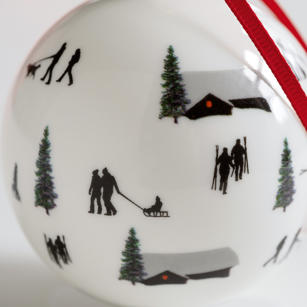 Bone China Christbaumanhänger Joie De Vie - 2