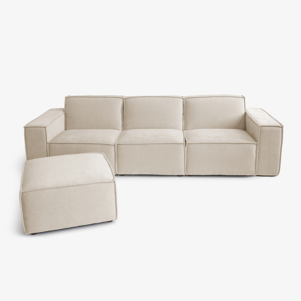 Modulares Sofa Estrade 4-Sitzer Sand
