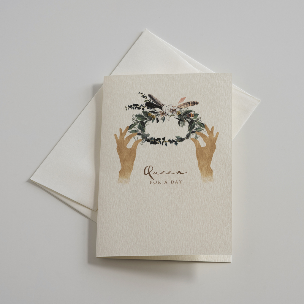 Bestickte Glückwunschkarten Queen for a Day Bestickte Glückwunschkarten Queen for a Day