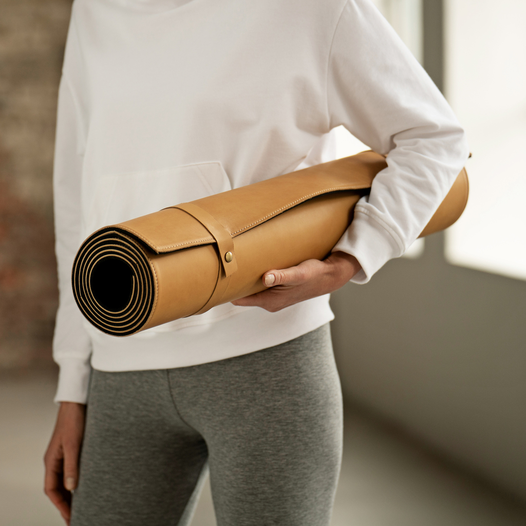 Hack-Yogamatte aus Orthopädieleder - 3 Hack-Yogamatte aus Orthopädieleder - 3