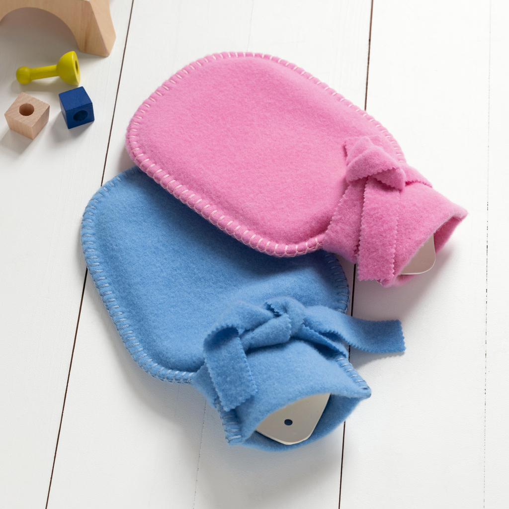Steiner Kinderwärmflasche mit Wollbezug Blau - 4