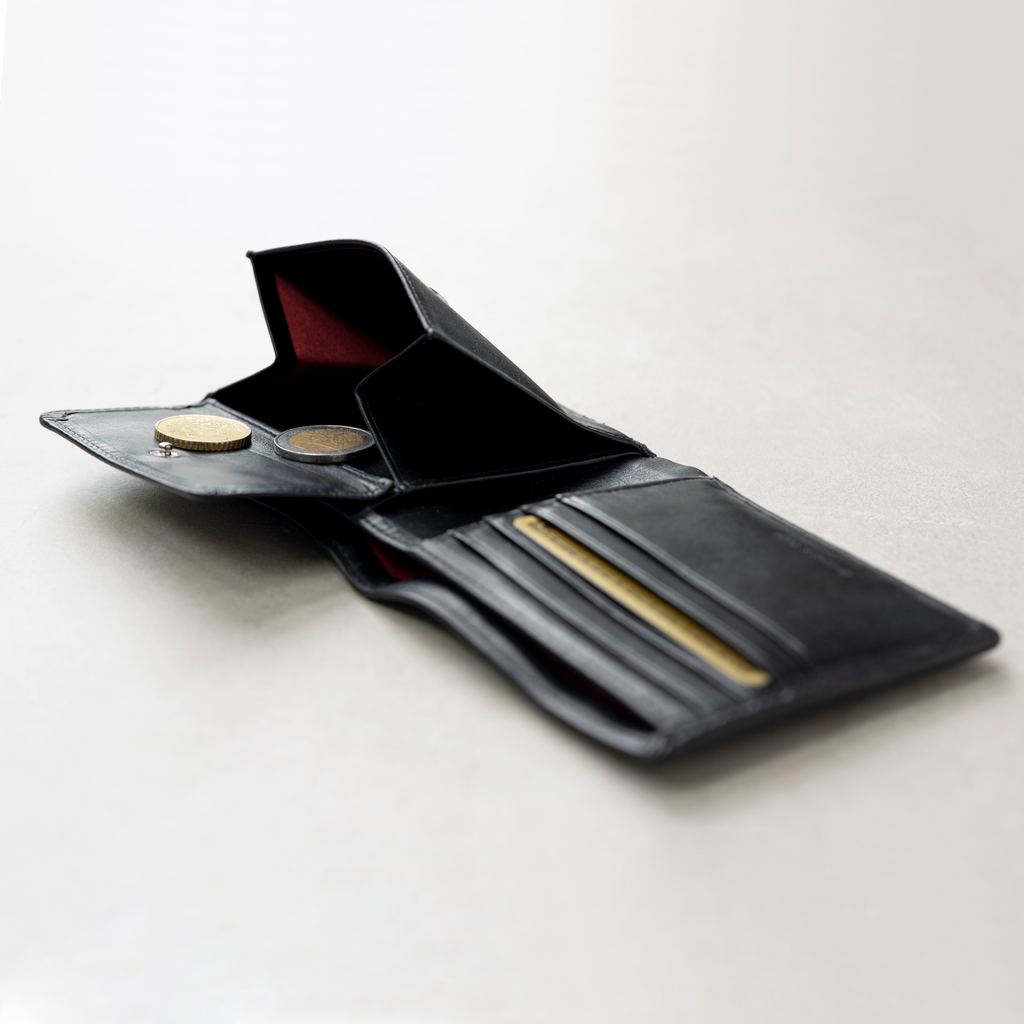 Balfour & Poole Portmonnaie mit Münzfach Schwarz - 2