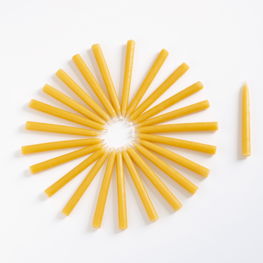 Christbaumkerzen aus Bienenwachs - 3 Christbaumkerzen aus Bienenwachs - 3