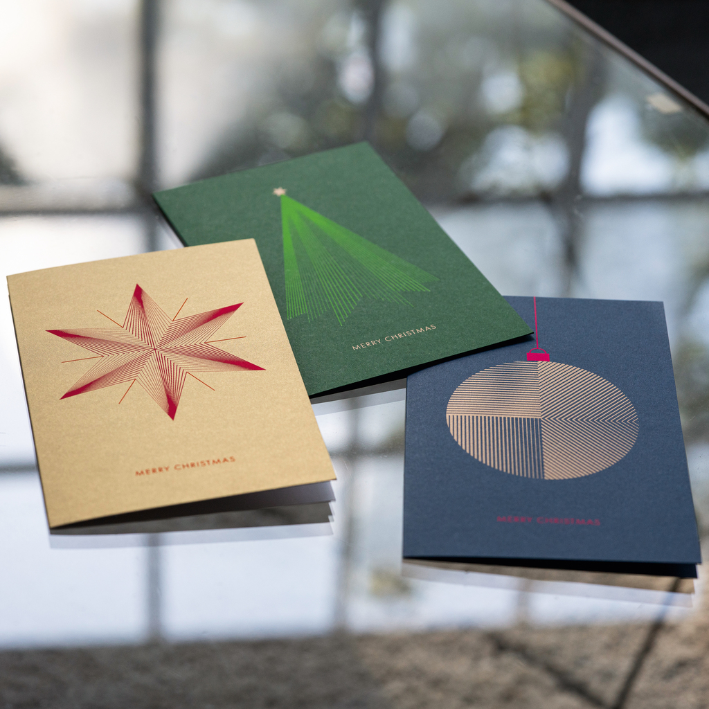 BETHGE Weihnachtskarte LineArt Baum BETHGE Weihnachtskarte LineArt Baum