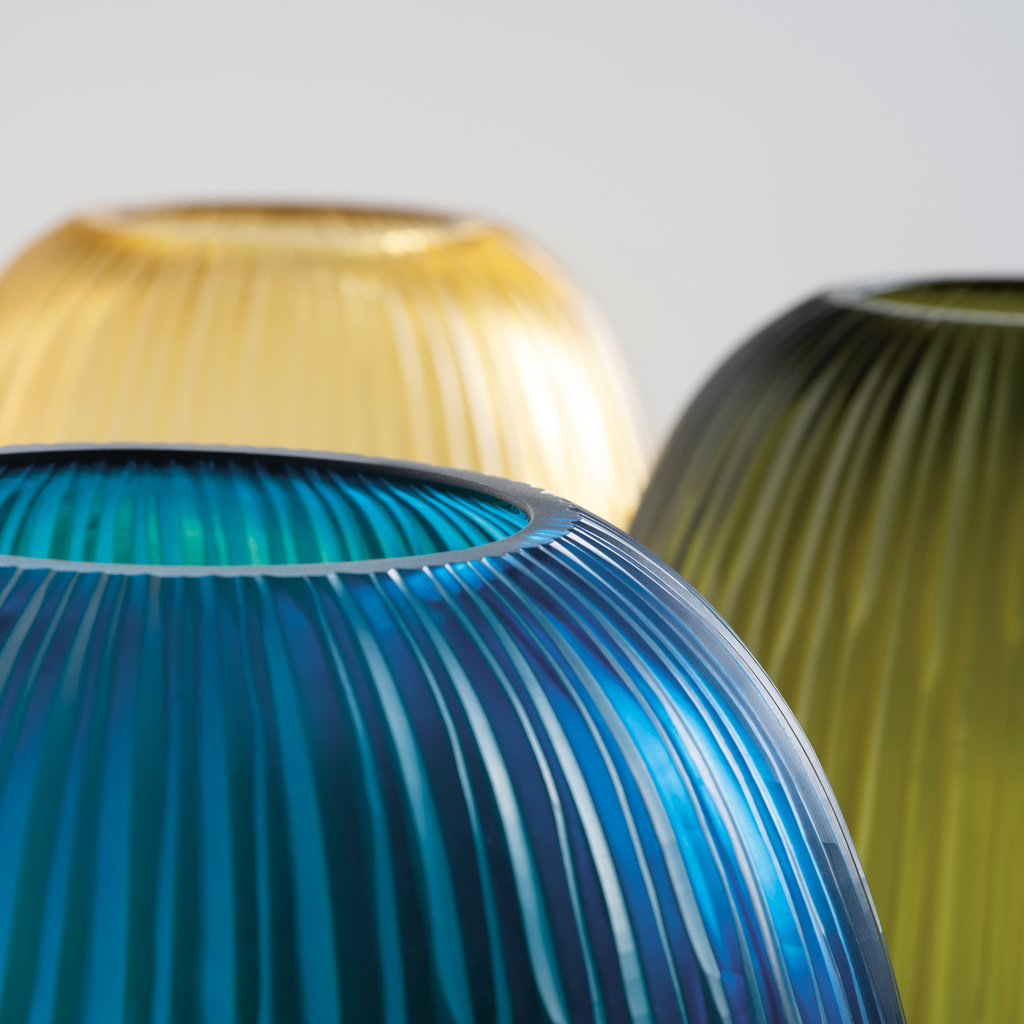 Vase Bozzolo blau - 5