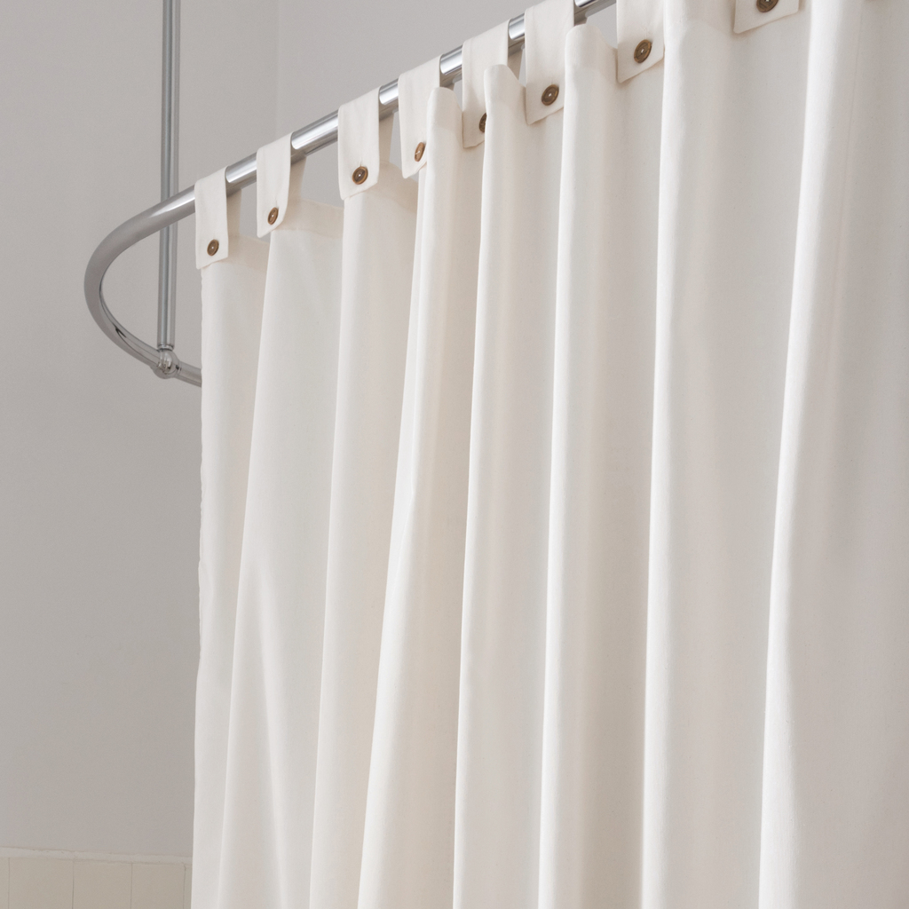 Duschvorhang mit Schlaufen Duschvorhang mit Schlaufen