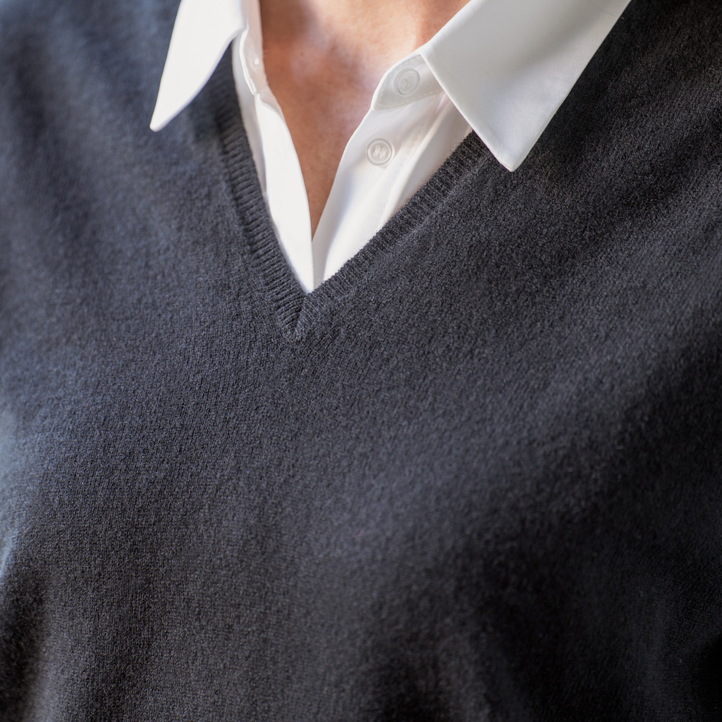 William Lockie X Torquato V-Ausschnitt Kaschmir Black L - 4