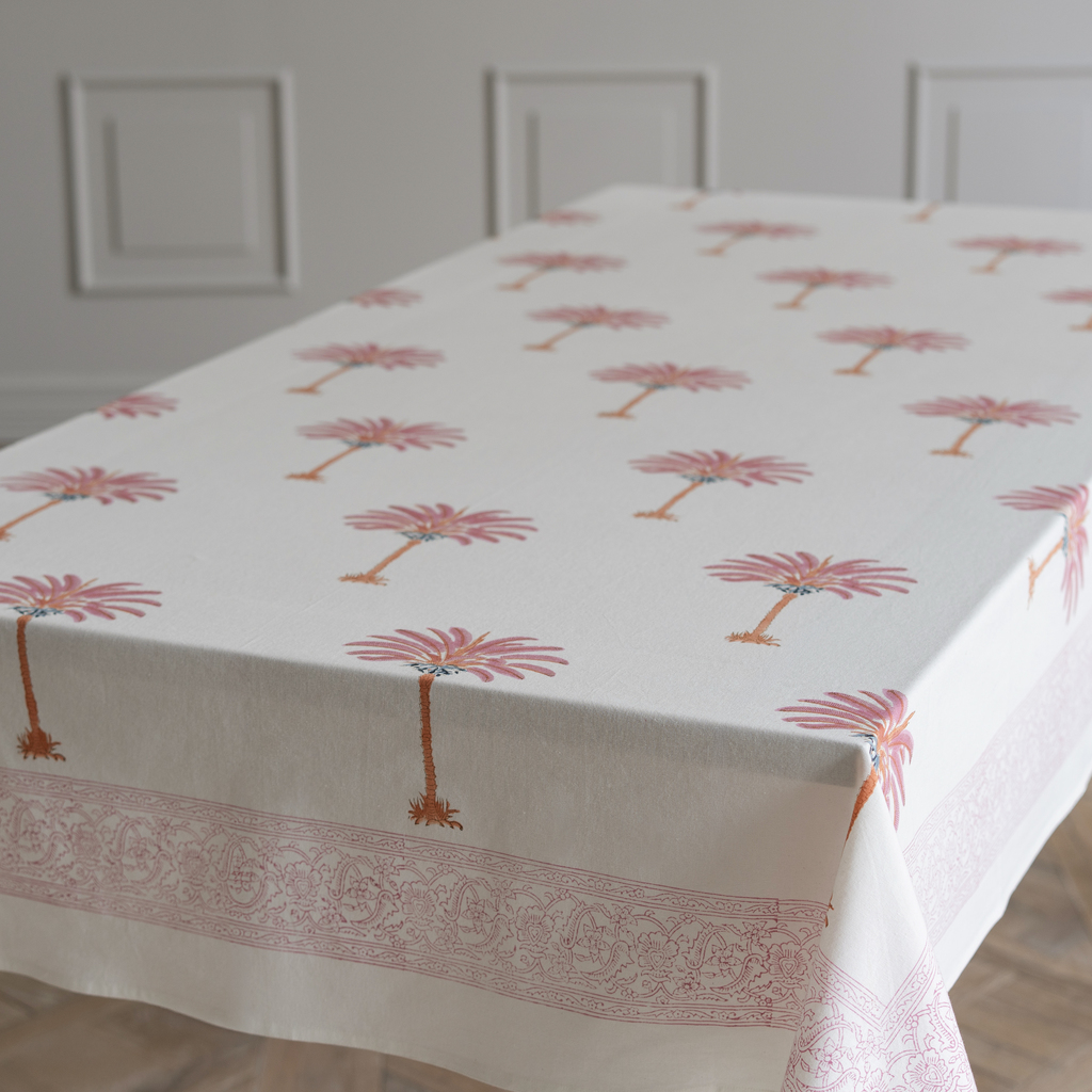 Tischdecke Pinke Palmen