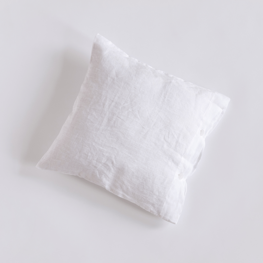 Leinenbettwäsche Real Weiß 40 x 40 cm Leinenbettwäsche Real Weiß 40 x 40 cm