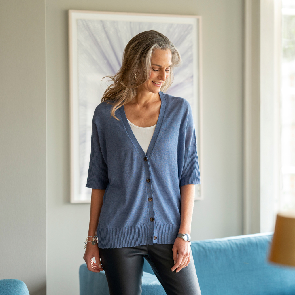Sunday in Bed X Torquato Cardigan Baby Lavendel S - 5