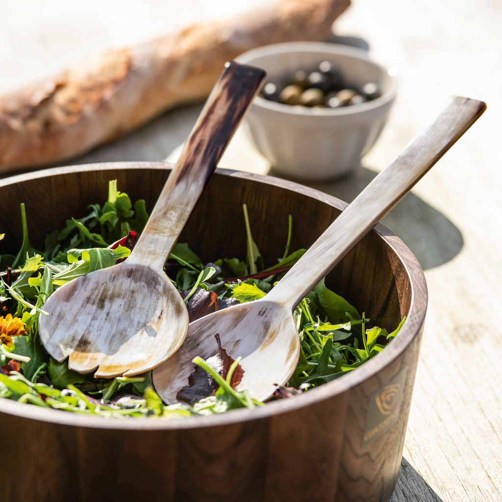 Salatbesteck Horn - 4 Salatbesteck Horn - 4