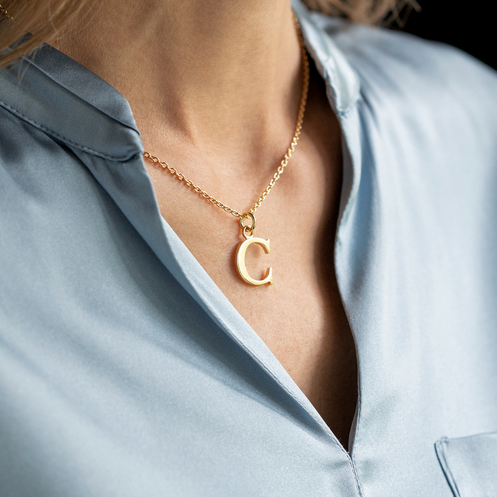 Marjana von Berlepsch Buchstabenkette Silber vergoldet A - 2 Marjana von Berlepsch Buchstabenkette Silber vergoldet A - 2