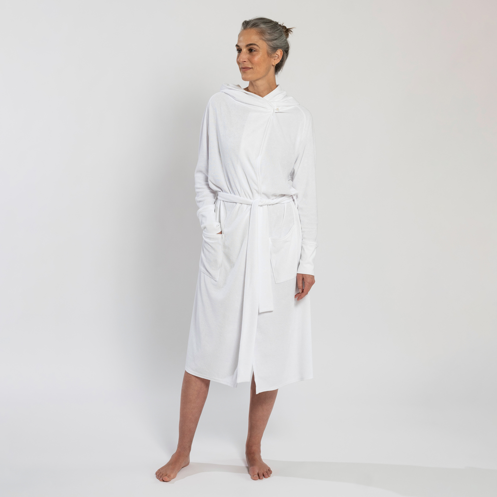 Sunday in Bed X Torquato Bademantel Linda Weiß S Sunday in Bed X Torquato Bademantel Linda Weiß S