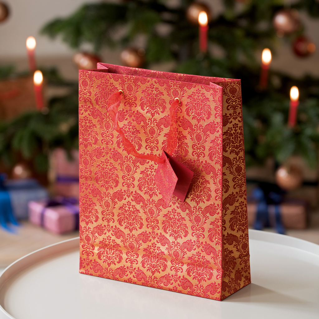 4 Geschenktaschen Tapisserie Silber - 5