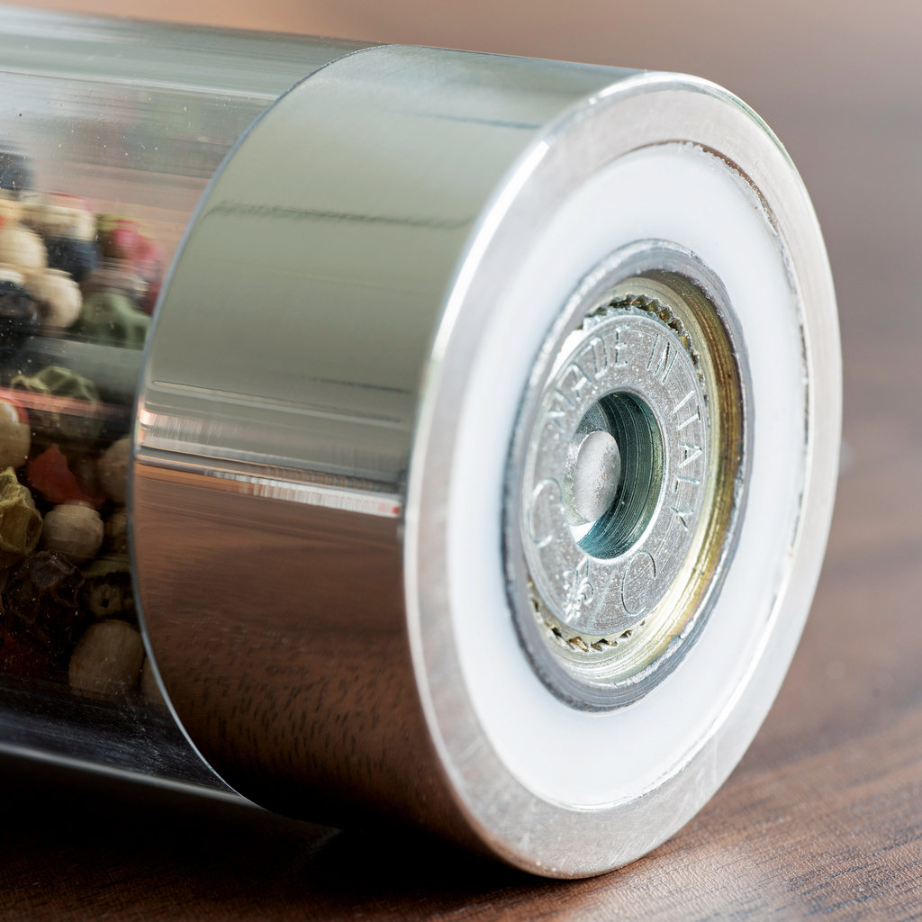 Salzmühle aus versilbertem Messing - 3 Salzmühle aus versilbertem Messing - 3