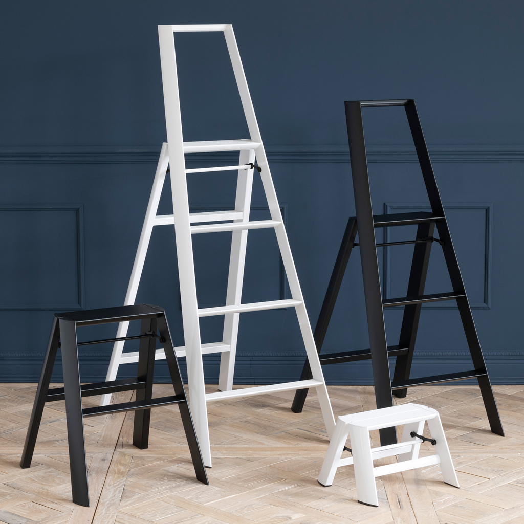 Trittleiter Lucano S weiß - 2 Trittleiter Lucano S weiß - 2