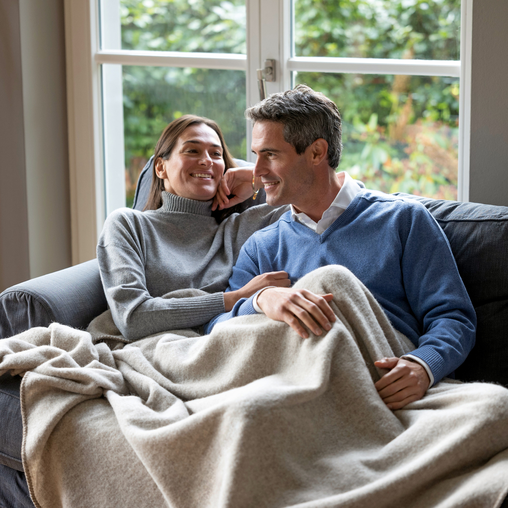 Steiner Wolldecke Weiß - 2 Steiner Wolldecke Weiß - 2