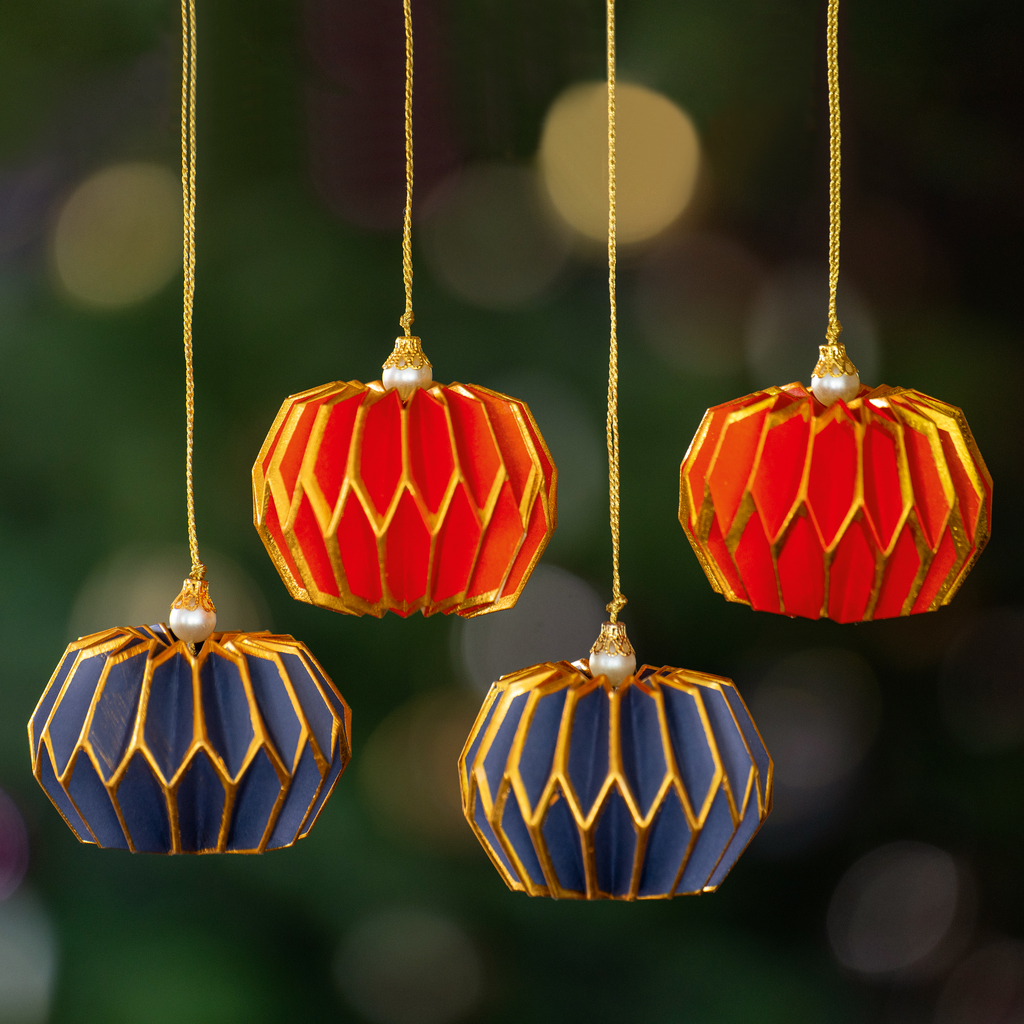 Weihnachtsbaumschmuck Lampeeon Blau 6 Stück - 2