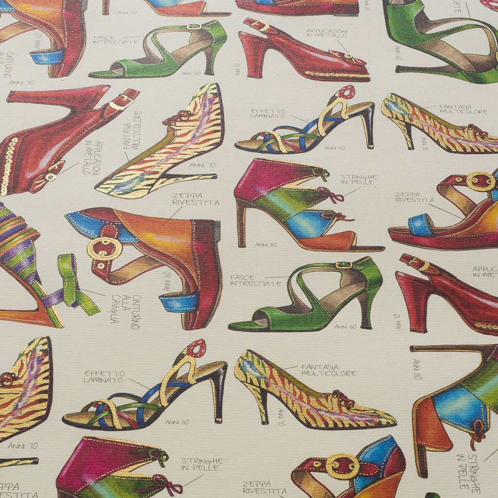 Florentiner Papier Schuhe 70 x 100 cm - 2