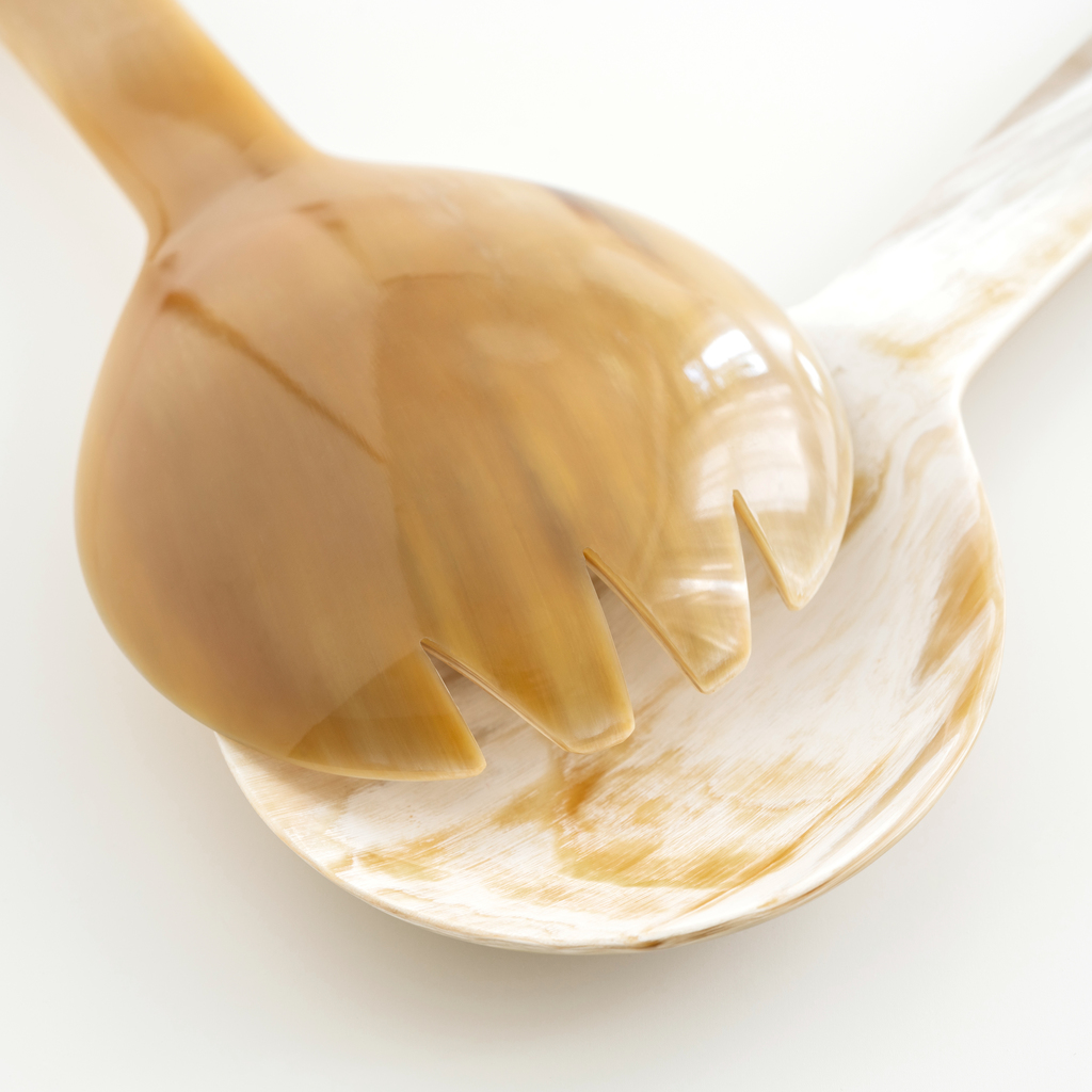 Salatbesteck Horn - 5 Salatbesteck Horn - 5